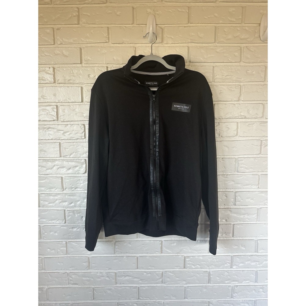 Kenneth Cole Men's Full Zip‎ Jacket Black Size Large